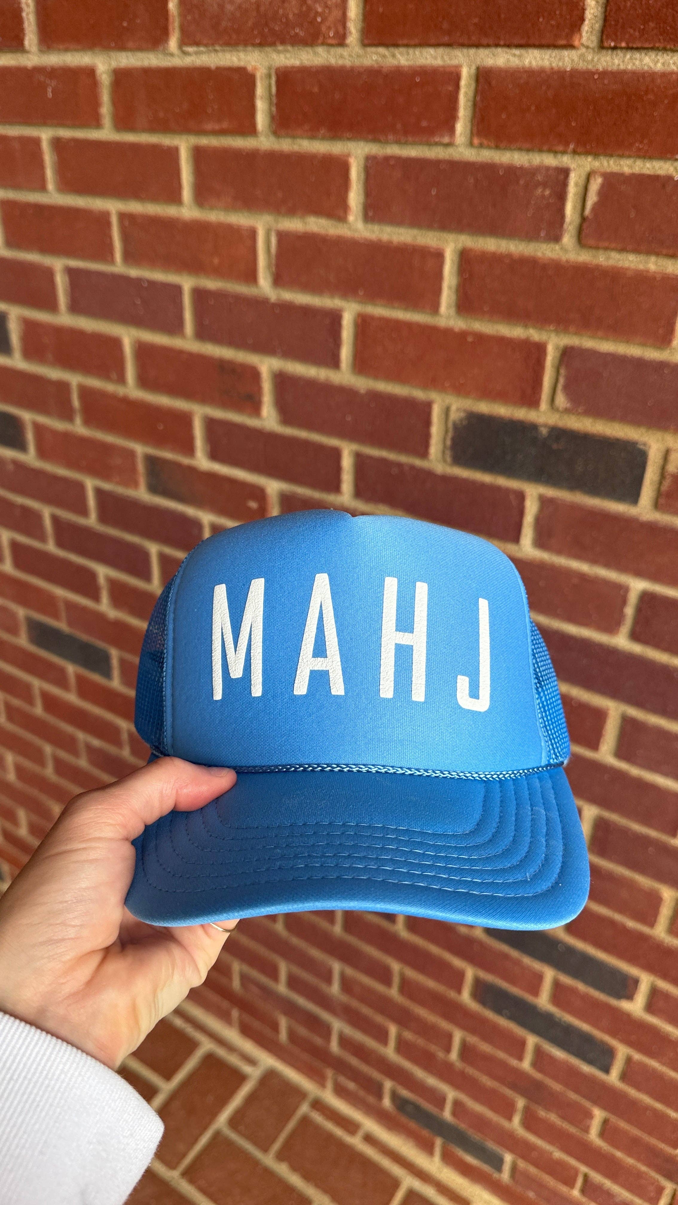 Mahjong Mahj Blue Trucker Hat