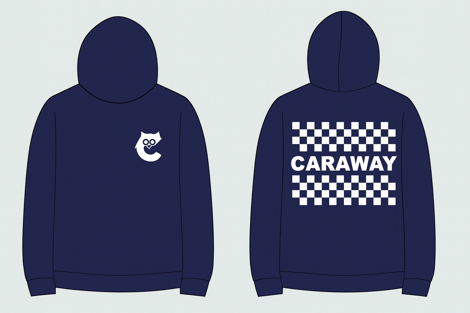 Checkered Hoodie - Kid No Zipper
