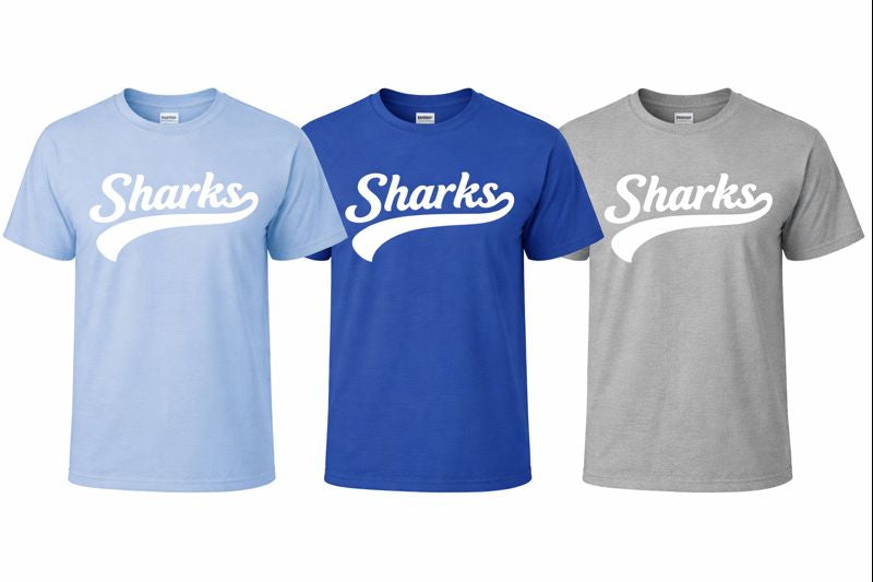 Sharks Swirl YOUTH  T-Shirt - 3 Colors