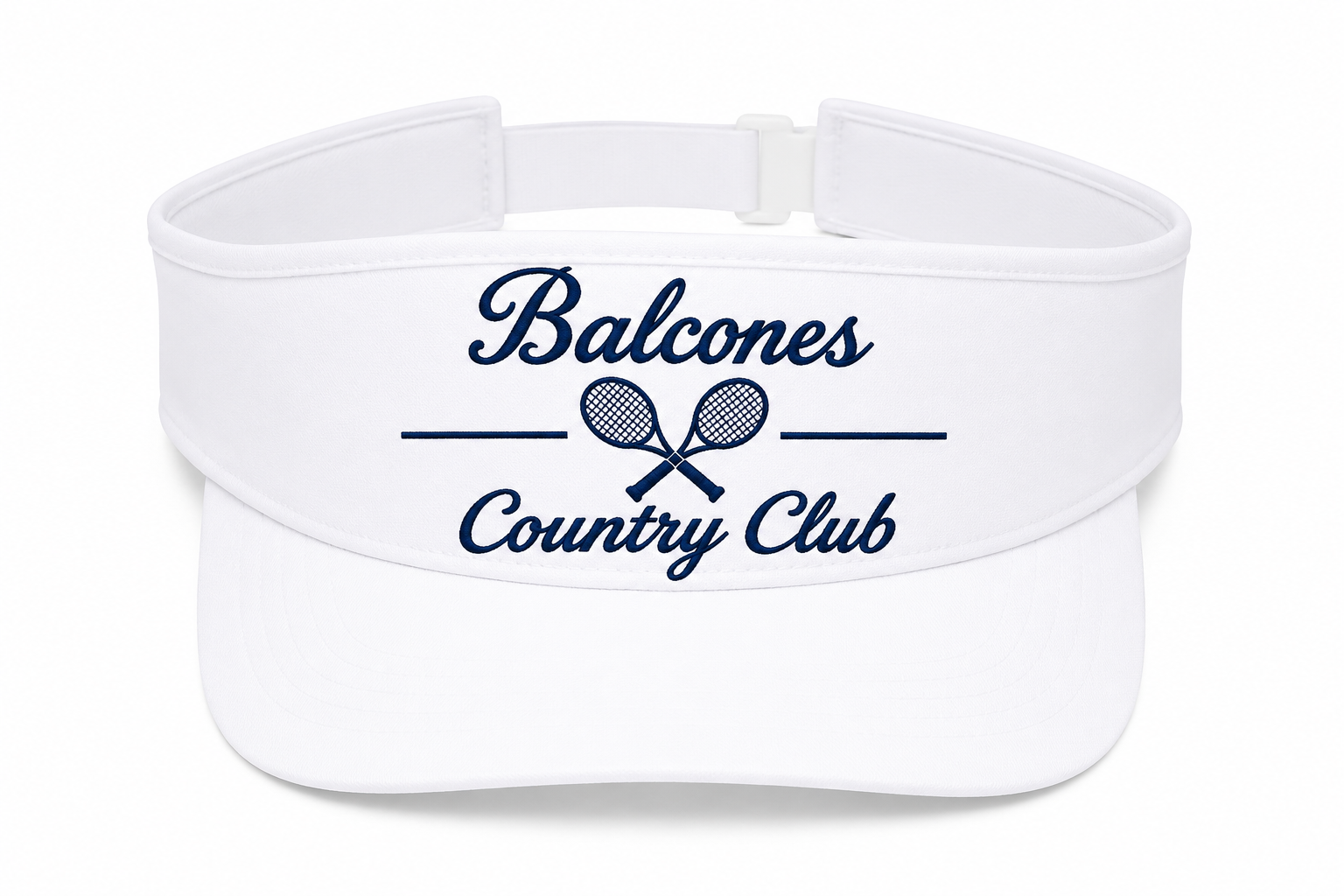 Balcones Country Club Classic White Visor