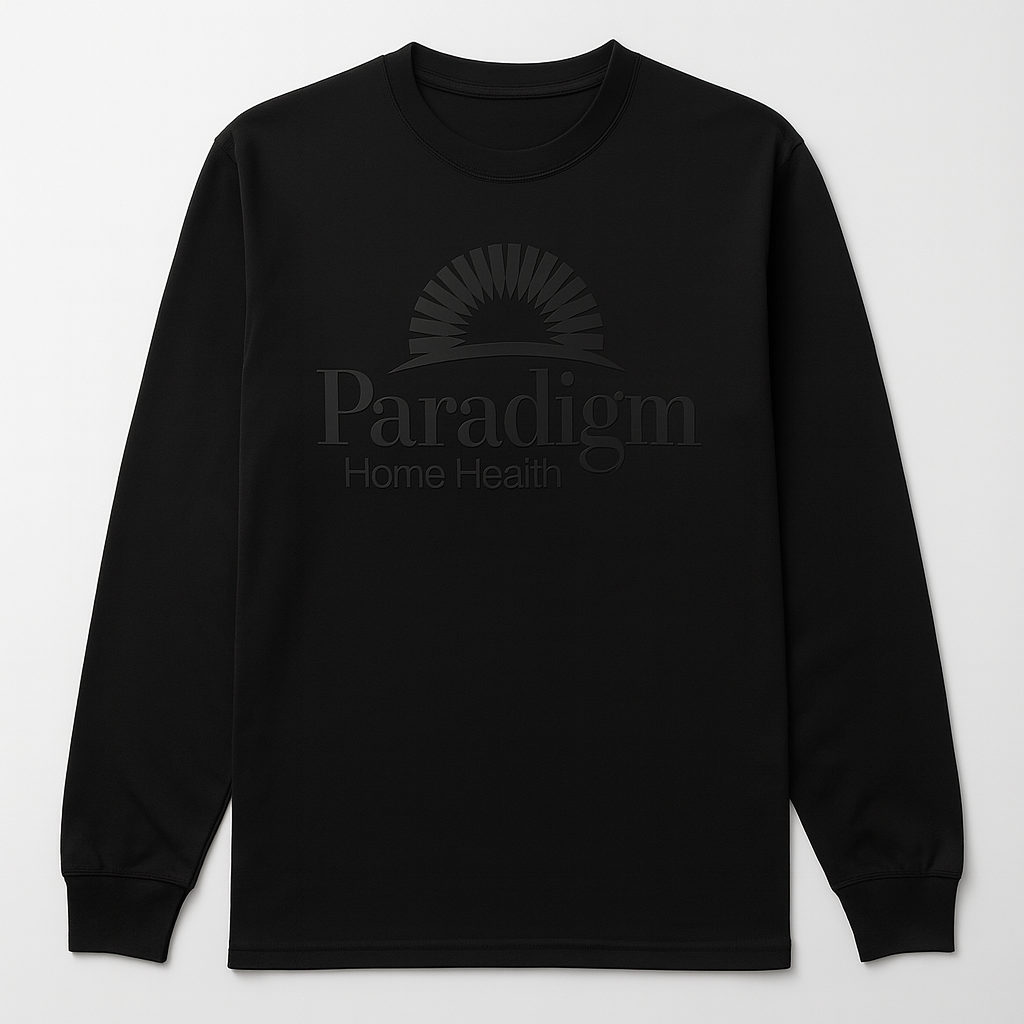 Paradigm Health Black on Black Long Sleeve T-Shirt