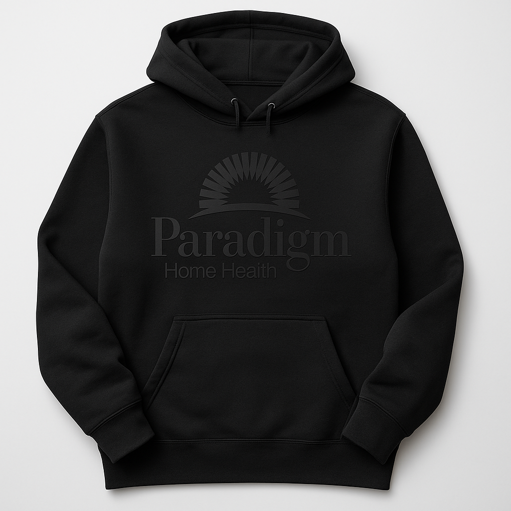 Paradigm Health Black on Black Hoodie (No Zip)