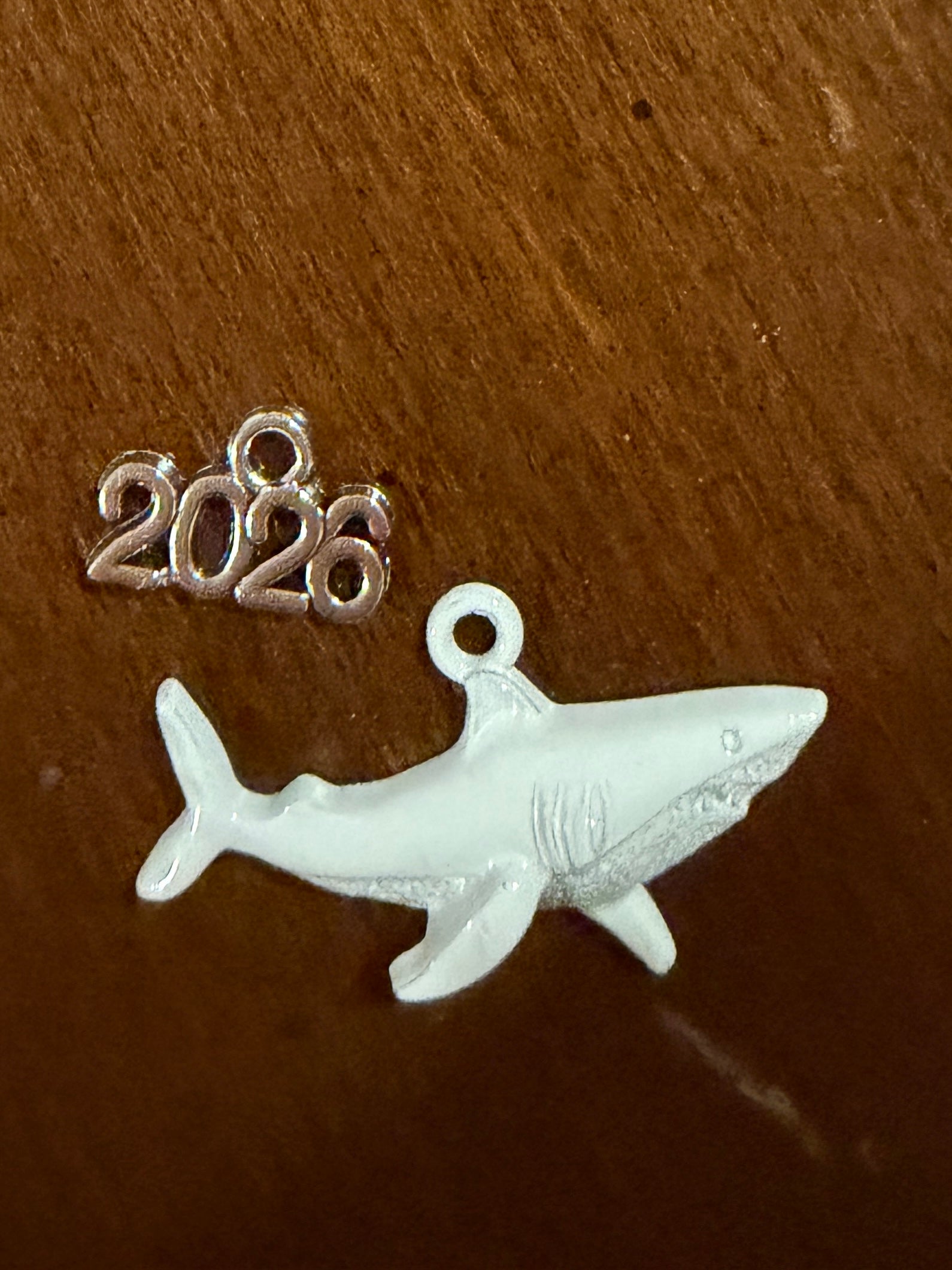 Balcones Sharks Ribbon Holder Charm Bundle | Set of 2 | Shark Charm + 2026 Season Charm